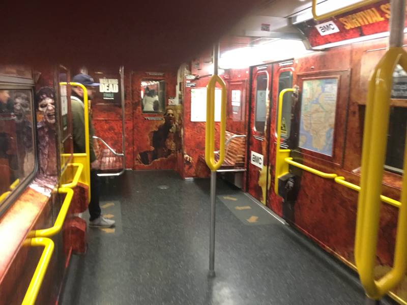 Illustration for article titled Wrapped Subway Cars